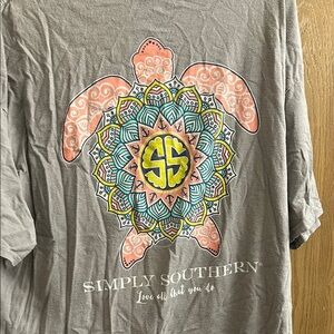 Simply Southern Gray Short Sleeve Tee